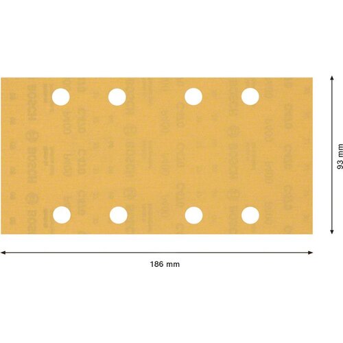 Bosch EXPERT C470 brusni papir sa 8 rupa za vibracione brusilice od 93 x 186 mm, G 400, 10 delova 2608900859 Slike