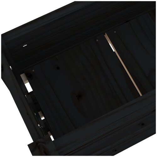  Sadilica crna 112 x 25 x 104,5 cm od masivne borovine Slike