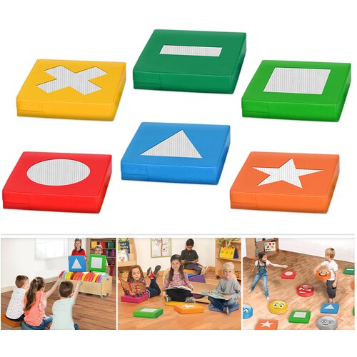 Iron edukativne strunjače set od 6 komada sport - male edukativne strunjače 50x50cm sa 6 motiva Cene