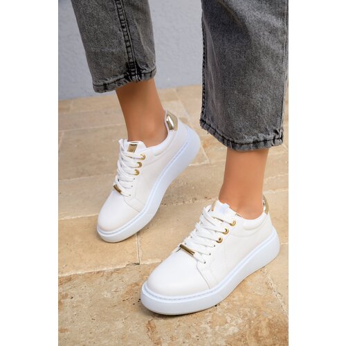 Soho White-Gold Women&amp;#039;s Sneakers 18532 Slike