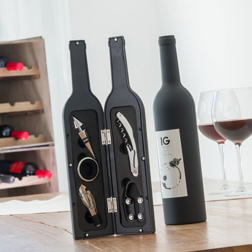  &Scaron;katla za Vino Steklenica InnovaGoods 5 Kosi Cene