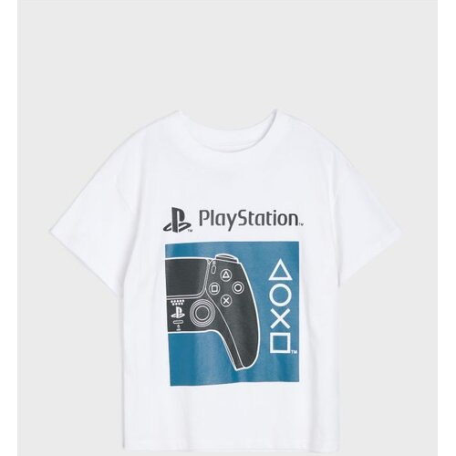 Sinsay Pamučna loose majica s printom PlayStation Slike