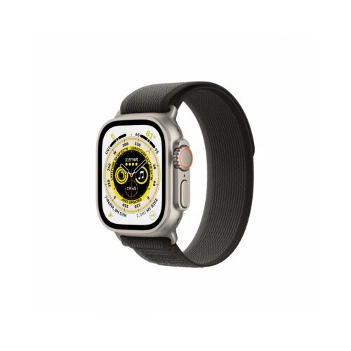 Apple watch ultra gps + cellular, 49mm titanium case with black/gray trail loop - s/m Cene