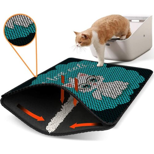 WALLXPERT Nrszn0057 multicolor cat litter mat Cene