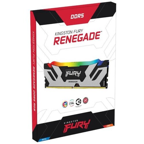 Kingston Memorija za desktop DIMM DDR5 64GB (2x32GB kit) 6400MT/s KF564C32RSAK2-64 FURY Renegade RGB Cene