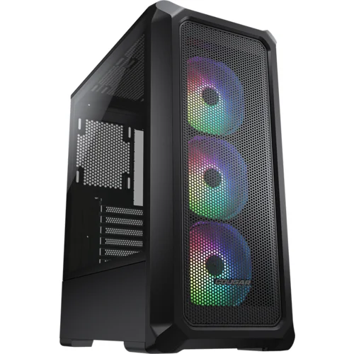 COUGAR GAMING COUGAR | Archon 2 Mesh RGB (Black) | PC Case | Mid Tower / Mesh Front Panel / 3 x ARGB Fans / 3mm TG...