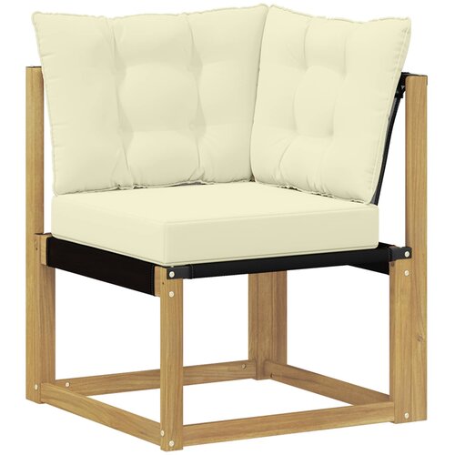  Set vanjskih sofa 7 kom. Bijela i krem Smeđa 304 x 126,5 x 73 cm Slike