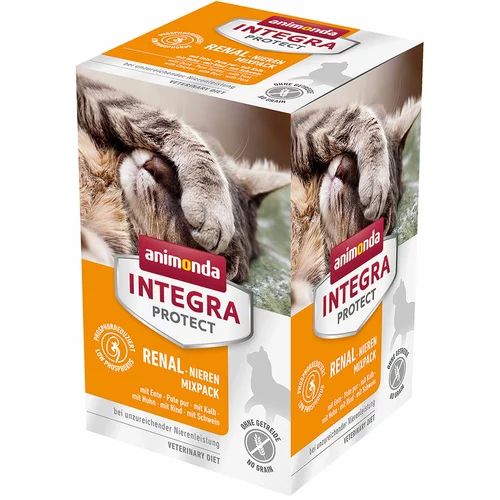 Animonda Integra Protect Adult za bubrege - zdjelice 6 x 100 g - Miješano pakiranje (6 vrsta)