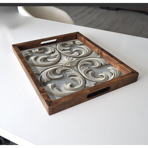 Aberto Design Poslužavnik REF036 48 x 38 x 4 cm, Šareni Cene