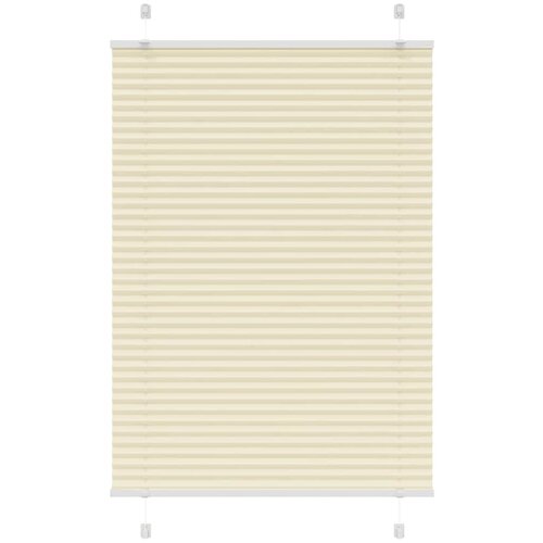 VidaXL Plisirana roleta krem 100x100 cm &amp;scaron;irina tkanine 99,4 cm Slike