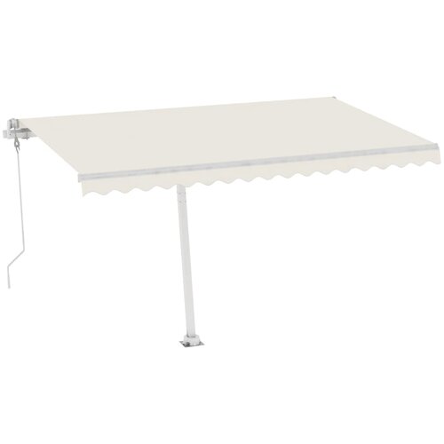 vidaXL Avtomatska tenda LED + senzor 400x300 cm krem, (20743010) Cene