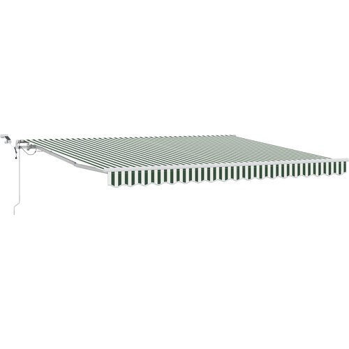 VidaXL Tenda Zelena i bijela 400 &amp;times; 300 cm Poliester i metal Slike