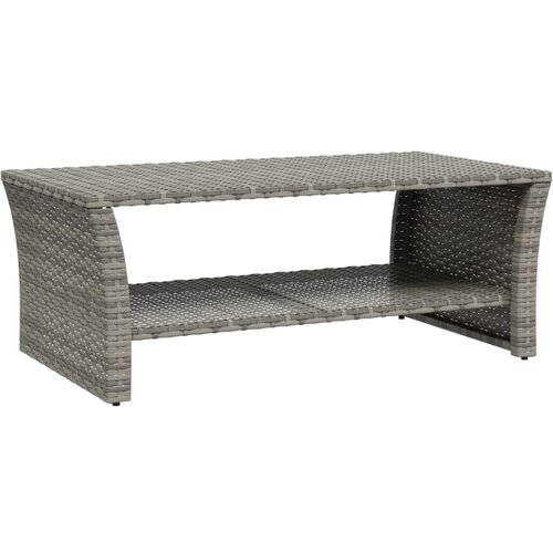  Stolić za kavu sivi 100 x 50 x 40 cm od poliratana Slike