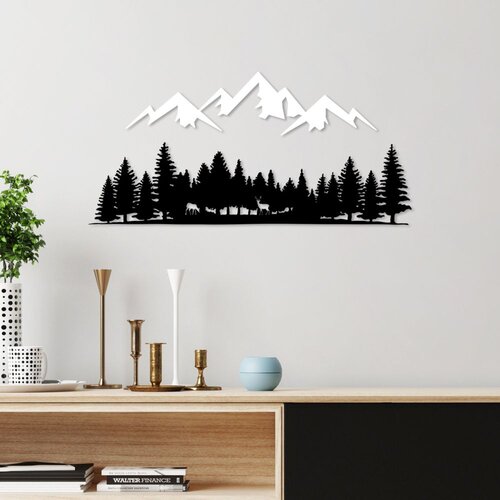 Wallity Zidna dekoracija Nature And Mountain-6, Crna Slike