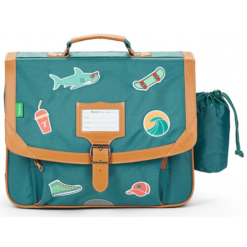 Tann's &Scaron;olska torba STAN CARTABLE 38CM POCHE GOURDE Zelena Cene