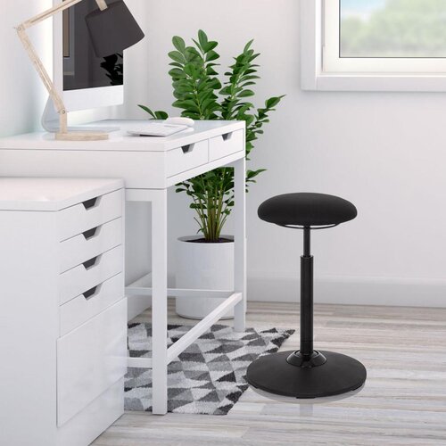 MID.YOU Pisarni&amp;scaron;ki Stolček Valance Sit, Črna Slike