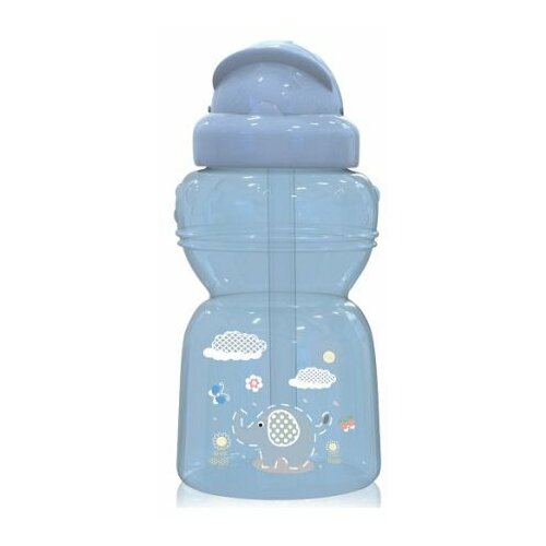 Lorelli sportska flašica za bebe sa slamčicom animals 325 ml plava Slike