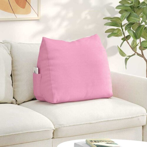 vidaXL Poglavni vzglavnik Roza 60 x 20 x 50 cm blago Cene