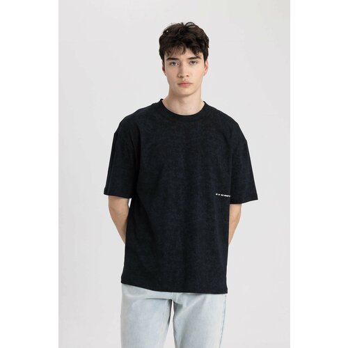 Defacto Boxy Fit Crew Neck Printed T-Shirt Slike