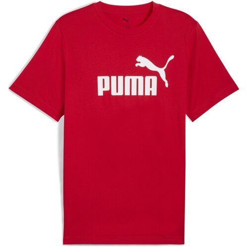 Puma Majica 'Essentials No. 1' krvavo crvena / bijela Cene