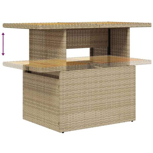 VidaXL 8-dijelni set vrtnih sofa od poliratana s jastucima bež Slike