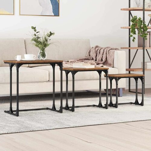 Gnezdeći Kafić 3 pcs Staro drvo 50.5 x 35 x 53 cm Cijene