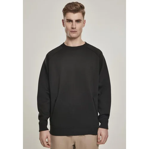 UC Men Raglan Zip Pocket Crew Black