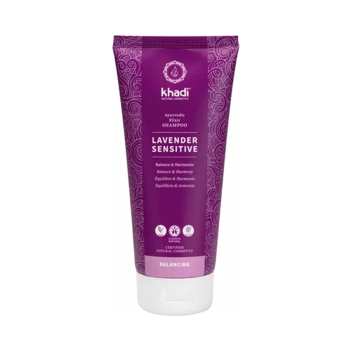 Khadi ajurvedski elixier šampon lavender sensitive