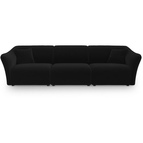 Cosmopolitan Design Crna baršunasti sofa 292 cm Tokyo – Cijene