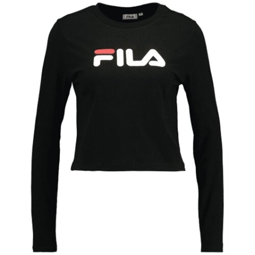 Fila Majice &amp;amp; Polo majice MARCELINE CROPPED LS SHIRT Črna Slike