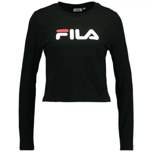 Fila Majice & Polo majice MARCELINE CROPPED LS SHIRT Črna