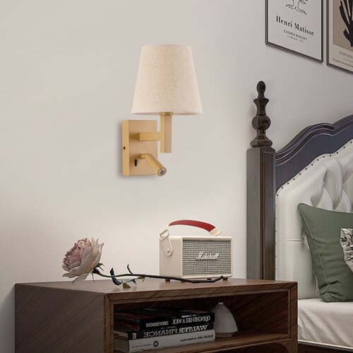  Brilagi - LED zidna lampa DEYA 1xE14/40W/230V + LED/3W lan/zlatna Slike