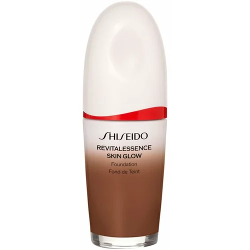 Shiseido Revitalessence Skin Glow Foundation lahki tekoči puder s posvetlitvenim učinkom SPF 30 odtenek Henna 30 ml