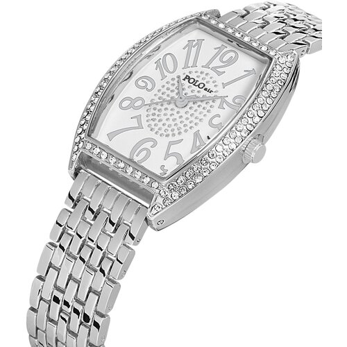 Polo Air Luxury Stone Vintage Women&amp;#039;s Wristwatch Silver Color Slike