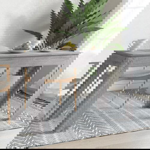 Furnova Jedilna miza siva sonoma 120x60x76 cm inženirski les, (21946703) Cene