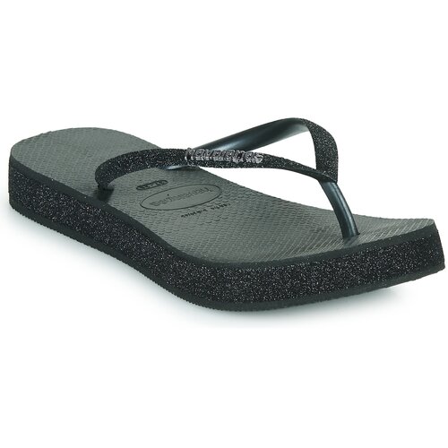 Havaianas Japonke SLIM FLATFORM SPARKLE Črna Cene