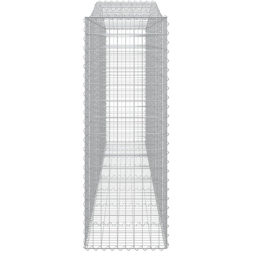  Lučne gabionske ko&amp;scaron;are 20 kom 400 x 50 x 140/160 cm željezne Slike