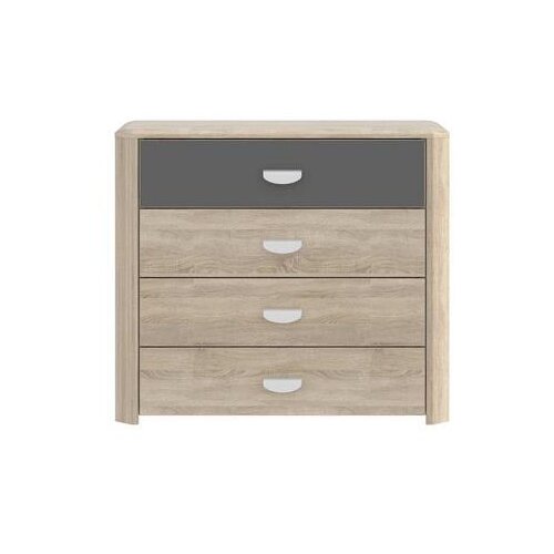 CARRYHOME Komoda Yoop, Barva Hrasta, Antracit Cene
