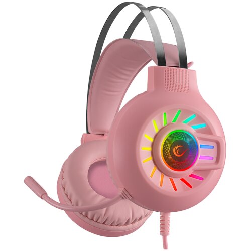 Rampage Slu&scaron;alice sa mikrofonom gaming RM-K44 ZENGIBAR Pink 7.1 Surround RGB Light Effect, 36019 Cijene