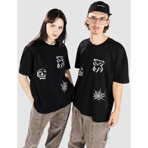 Poetic Collective Three Prints T-shirt black Slike