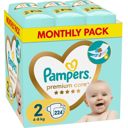 Pampers plenice Premium, velikost 2 (4-8 kg), 224 kosov Cene