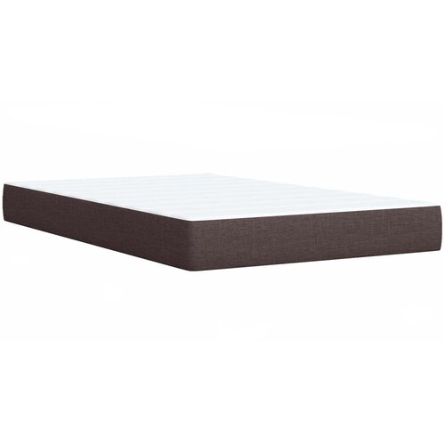  Krevet od pjene s madracem i LED-om Tamno smeđa 120 x 190 cm Slike