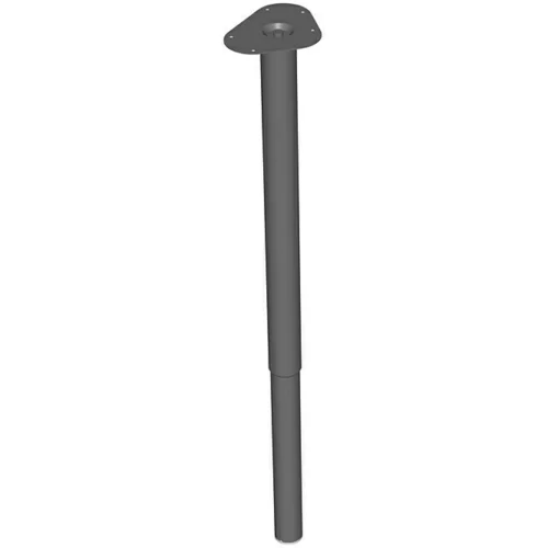 ELEMENT SYSTEM Teleskopska noga za namještaj (Promjer: 5 cm, Podešavanje po visini: 60 cm - 90 cm, Nosivost: 75 kg, Čelik, Crne boje)
