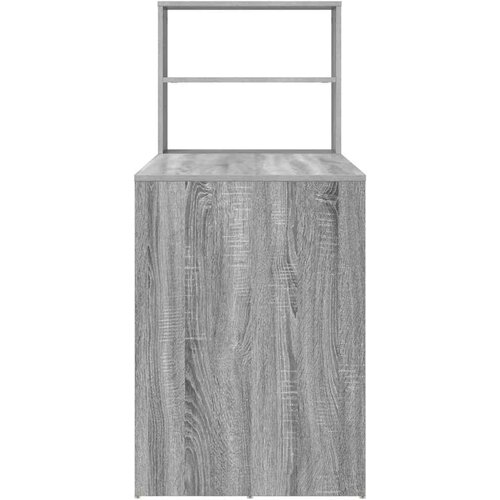  Stol s policom Siva Sonoma 113 x 54 x 120 cm Konstruirano drvo Slike
