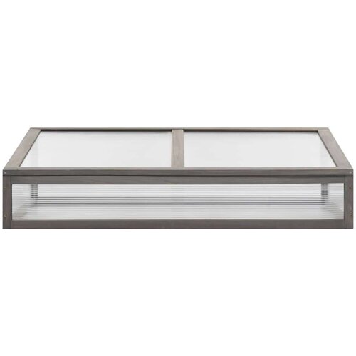 VidaXL povi&amp;scaron;ena gredica sa staklenikom 110 x 54 x 120 cm od jelovine Slike