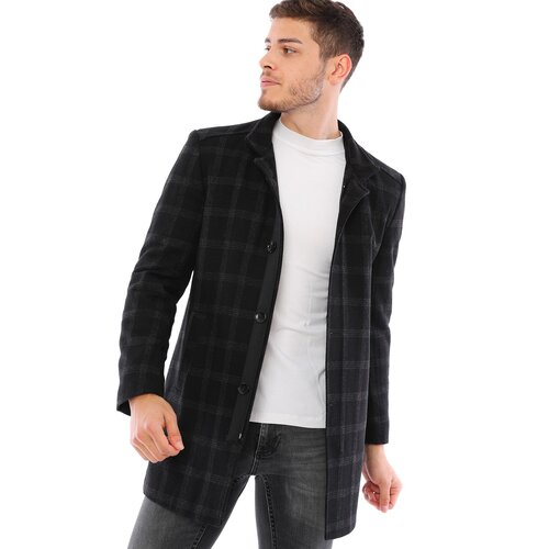 Dewberry PLT8327 MEN'S COAT-PATTERNED BLACK Cijene
