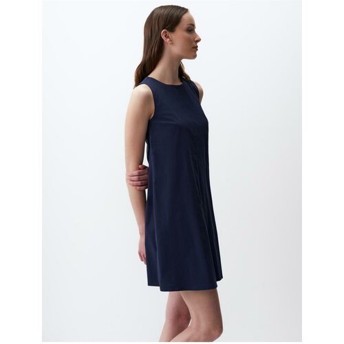 Jimmy Key navy blue sleeveless basic mini dress Slike