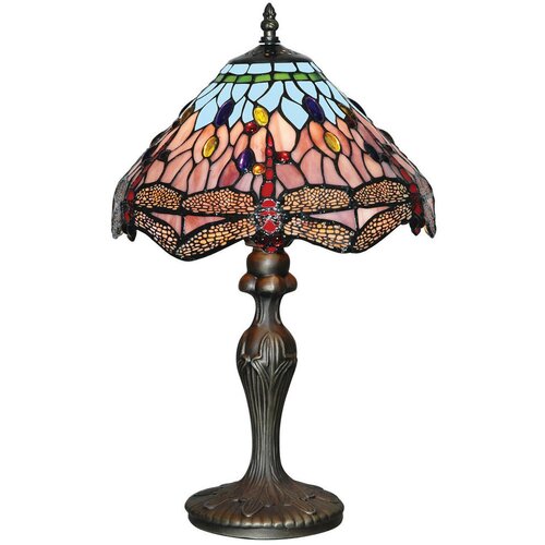 XXXL Searchlight EU1287 - Tiffany stona lampa DRAGONFLY 1xE27/60W/230V Slike