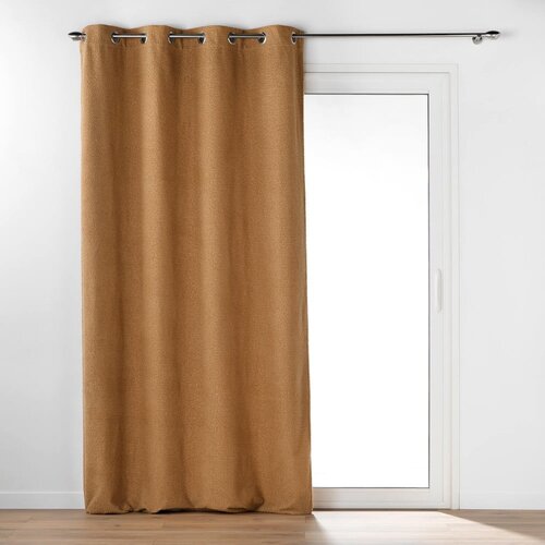 Douceur d intérieur Smeđa zavjesa od boucle tkanine 140x240 cm Wooly – Cijene