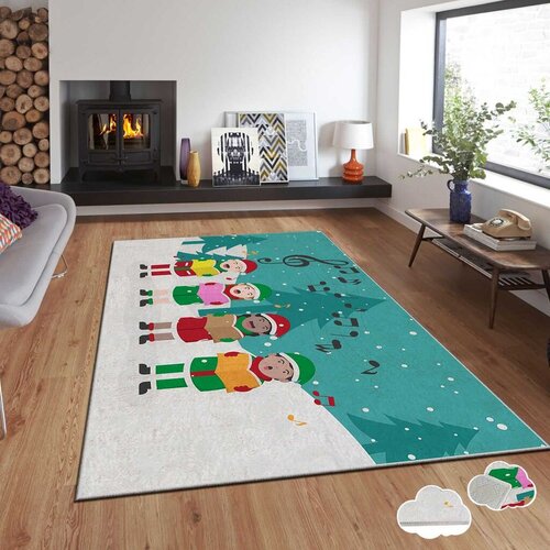 Conceptum Hypnose tepih s novogodi&scaron;njim motivima Asr-Crpt-22, Pravougaoni, 140 x 220 cm, &Scaron;areni Cijene